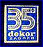 DEKOR ZAGREB  (Decorative Ceramics & other Household items, Zagreb, Yugoslavia - now Croatia)  - ca 1970s - 1990s