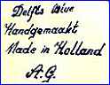 DELFTS BLUE  (mostly Novelties & Touristware, Delft, Holland)  - ca 1960s
