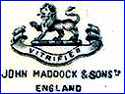 JOHN MADDOCK & SONS  [many variations] (Staffordshire, UK) -  ca 1896 - 1960s