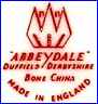 ABBEYDALE NEW BONE CHINA Co, Ltd.  [in many colors] (Derbyshire, UK) - ca 1962 - 1974