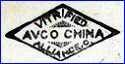 AVCO  -  ALLIANCE VITREOUS CHINA COMPANY (Ohio, USA) - ca 1918 - 1930
