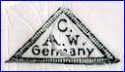 CAW Importer's Mark  - ca 1890 - ca 1930s