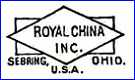 ROYAL CHINA Co.  (Ohio, USA) -   ca 1934 - ca 1960