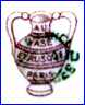 AU VASE ETRUSQE  [Retailers & Resellers, usually as an overmark on Limoges items]  (Paris, France)  - ca 1930s - 1960s