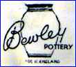 BEWLEY POTTERY  -  BAILEY POTTERIES Ltd  [also in Brown & other colors] (Fenton, Staffordshire, UK) -  ca 1935 - 1940