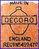 DECORO POTTERY Co.  -  CANNING POTTERY Co.    (Staffordshire, UK)  -  ca 1923 - 1935