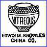 EDWIN M. KNOWLES CHINA CO  (W. Virginia, USA) - ca  1900 - 1948