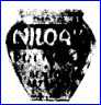 NILOAK POTTERY [on Paper Label] (Arkansas, USA)  - ca  1910 - ca 1942