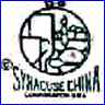 SYRACUSE CHINA CORP. (NY, USA) - ca 1830s -  ca.  1960s