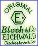 B. BLOCH & Co. - EICHWALD [several variations & usually Green]  (Germany)  - ca 1900 - ca 1939