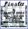 BARKER BROS, Ltd.  [FIESTA, many variations] (Staffordshire, UK) - ca 1960s