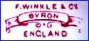 F. WINKLE & Co., Ltd. [BYRON Pattern; varies] (Staffordshire, UK)  - ca 1890 - 1910
