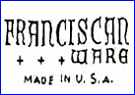 GLADDING, McBEAN & CO  [on FRANCISCAN Patterns] (Los Angeles, CA, USA) - ca  1938 - 1939