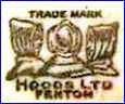 HOODS, Ltd. (Staffordshire, UK) - ca 1919 - 1942