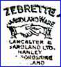 LANCASTER & SANDLAND, Ltd.  [ZEBRETTE Line] (Staffordshire, UK)  - ca. 1950s - 1960s