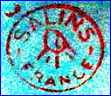 SALINS DE BAINES  (on Heavy-Glazed or Majolica & Faience Pottery, Salins de  Baines, France)  - ca 1930s - 1960s