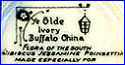 BUFFALO CHINA  -  BUFFALO POTTERY  [on Railroad chinaware]  (Buffalo, NY) - ca.1920s - 1980s