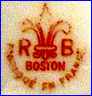 R.B. - BOSTON  (US-based Importers of mostly Limoges items) - ca  1890s - 1930s