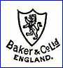 W. BAKER & CO Ltd  (Staffordshire, UK) - ca 1893 - 1932