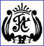 FC - IMPORTER or WHOLESALER Logo  (on European style reproductions)  [Made in China]  -  ca 1985 - Present