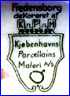 KPM  -  KJOBENHAVNS PORCELAINS MALERI  -  PORCELAIN DECORATING WORKSHOP OF COPENHAGEN  [some variations] (Denmark)  - ca  1940s - 1960s