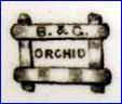 BRIDGWOOD & CLARKE  [ORCHID Pattern, varies] (Staffordshire, UK) - ca  1857 - 1864