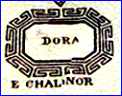 E. CHALLINOR & Co.  [DORA Pattern, varies] (Fenton Potteries, Staffordshire, UK)  - ca 1853 - 1862