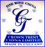 CROWN TRENT CHINA, Ltd  (Exporters & Distributors, UK)  - ca 1980s - 2005