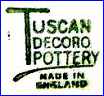 DECORO POTTERY Co.  (Tuscan Works, Staffordshire, UK)  -  ca 1930s - 1940s