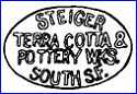 STEIGER TERRA COTTA & POTTERY WORKS [impressed] (Studio Pottery, San Francisco, CA, USA)  - ca 1913 - ca 1920