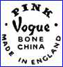 BOOTHS & COLCLOUGHS Ltd. [Pink Vogue series] (Staffordshire, UK)   -  ca 1950s