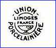 UNION PORCELAINIERE (Limoges, France) - ca  1928 - 1940