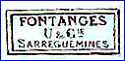 UTZCHNEIDER & CO  [on lower quality items] (Sarreguemines, France) - ca 1918 - 1930s