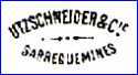 UTZCHNEIDER & CO (Sarreguemines, France) -   ca 1860s - 1880s