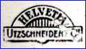 UTZCHNEIDER & CO [HELVETIA pattern, varies] (Sarreguemines, France) -  ca 1890s - 1920s