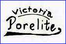 VICTORIA PORCELAIN - SCHMIDT & CO.  [PORELITE is a lower quality type of Porcelain] (Bohemia) - ca 1883 - 1945
