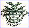 VILLEROY & BOCH [slight variations, in many colors]  (Mettlach, Germany)  - ca 1874 - 1930s