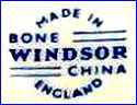 COOPERATIVE WHOLESALE SOCIETY  [WINDSOR Series] (Staffordshire, UK)  -  ca 1950s - 1965