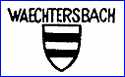 WACHTERSBACH EARTHENWARE FACTORY  (Black or Blue - Germany)  - ca 1900 - 1907