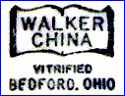 WALKER CHINA CO  (Ohio, USA) -   ca 1923 - 1970s
