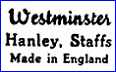 WESTMINSTER POTTERY, Ltd.  (Staffordshire, UK)  - ca 1948 - 1956