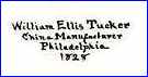 WILLIAM ELLIS TUCKER  -  TUCKER & HULME  (Pennsylvania, USA) - ca 1828 - 1830s
