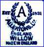 CHARLES ALLERTON & SONS [WILLOW Pattern, varies] (Staffordshire, UK) -  ca 1929 - ca 1942