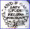 COPELAND & GARRETT  [COPELAND - SPODE]  [FELSPAR PORCELAIN Series, varies]  (Staffordshire, UK) - ca.  1833  - 1847