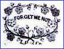 LIVESLEY, POWELL  & Co.  [FORGET ME NOT Pattern, varies]   (Hanley, Staffordshire, UK)  - ca 1851 - 1866