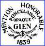 PORCELAINE DE GIEN  (Gien, France)  - ca 1834 - ca. 1844