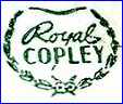 SPAULDING CHINA Co., Inc.  -  ROYAL COPLEY  -  ROYAL WINDSOR  [several colors]  (Sebring, OH, USA)  -  ca 1940s - 1950s