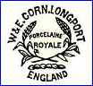 W. & E. CORN (Staffordshire, UK)  -  ca 1900 - 1904